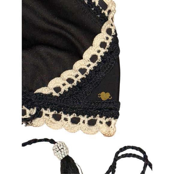 New Rinikini Crochet Halter Bikini Top Medium - Picture 7 of 9